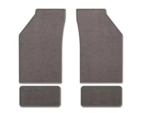 Coverking Premium Plush Designer Floor Mats Style B Gray Front Center Dodge Ramcharger 1981-1993