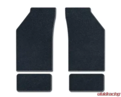 Coverking Premium Plush Designer Floor Mats Style B Navy Blue Front Center Mercury Grand Marquis 1979-1989 - DFMBM41MR9217B1