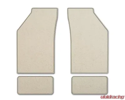 Coverking Premium Plush Designer Floor Mats Style B Beige Front Center Maserati Quattroporte 2013-2018 - DFMBM46MS9223B1
