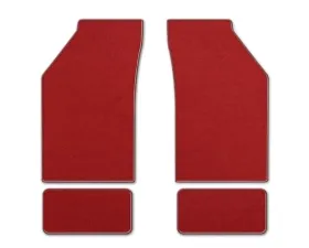 Coverking Premium Plush Designer Floor Mats Style B Red Front Center Acura TL 2004-2008