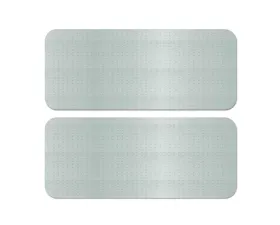 Coverking Premium Plush Designer Floor Mats Style C Gray Rear Center Dodge Grand Caravan 2011-2021