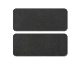 Coverking Premium Plush Designer Floor Mats Style C Black Third Row and Rear Ford Excursion 2000-2005