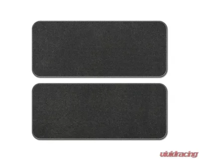 Coverking Premium Plush Designer Floor Mats Style C Black Third Row and Rear Ford Excursion 2000-2005 - DFMCM2FD9387C1