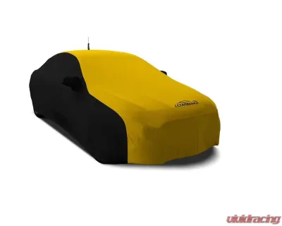 Coverking CVC1SS299 Coverking Satin Stretch 2-Tone Black Sides Velocity Yellow Center Class 1 Custom Car Cover Smart Fortwo 2008-2015 - CVC1SS299SM7013