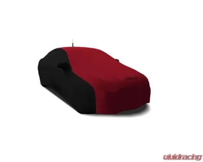 Coverking CVC3SS280 Coverking Satin Stretch 2-Tone Black Sides Pure Red Center Class 3 Custom Car Cover Chevrolet Corvette 2005-2013 - CVC3SS280CH7096