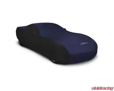 Coverking CVC3SS292 Coverking Satin Stretch 2-Tone Black Sides Dark Blue Center Class 3 Custom Car Cover Chevrolet Corvette 2005-2013 - CVC3SS292CH7096