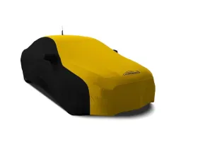 Coverking CVC3SS299 Coverking Satin Stretch 2-Tone Black Sides Velocity Yellow Center Class 3 Custom Car Cover Pontiac Firebird 1993-2002
