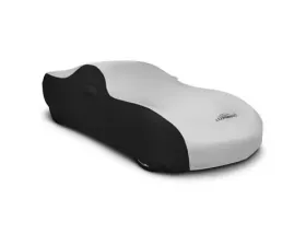 Coverking CVC3SS2P1 Coverking Satin Stretch 2-Tone Black Sides Pearl White Center Class 3 Custom Car Cover Chevrolet Corvette 2006-2013