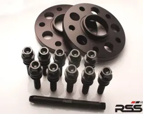 RSS Porsche 18MM Black Spacers Set of 2 Porsche 718 Boxster | 718 Cayman | 911 | Panamera 80-18