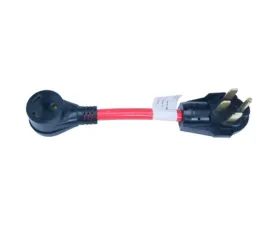 RV Power Adapter 12 Inch 30 Amp Female To 50 Amp Male 10AWG Snappin Turtle