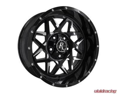 Remington Off-Road Caliber Wheel 20x10 5x127|139.7 -25mm Gloss Black Milled Face - CA201056-25ML3
