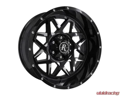 Remington Off-Road Caliber Wheel 20x10 6x135|139.7 -40mm Gloss Black Milled Face - CA201066-40ML3
