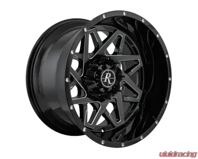 Remington Off-Road Caliber Wheel 20x12 8x180 -50mm Gloss Black Milled Edges - CA201280-50GB-M