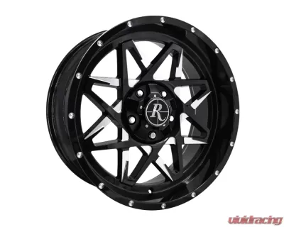 Remington Off-Road Caliber Wheel 20x9 5x127|139.7 0mm Gloss Black Milled Face - CA2090560ML3