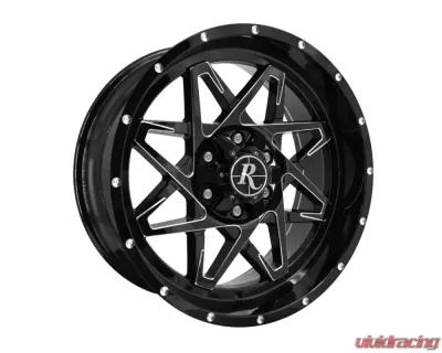 Remington Off-Road Caliber Wheel 20x9 6x135|139.7 -10mm Gloss Black Milled Edges - CA209066-10GB-M