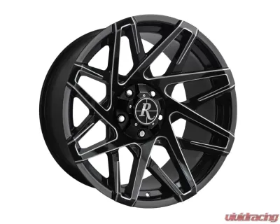 Remington Off-Road Canyon Wheel 20x10 5x127|139.7 -25mm Gloss Black Milled Edges - CY201056-25GB-M