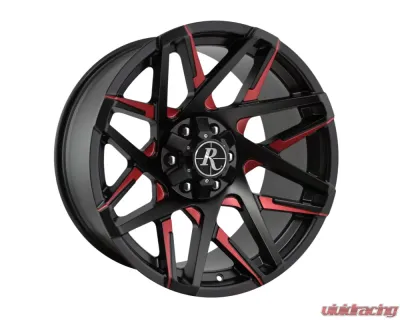 Remington Off-Road Canyon Wheel 20x10 6x135|139.7 -25mm Satin Black Milled Face w/ Red Clear - CY201066-25ML3-R