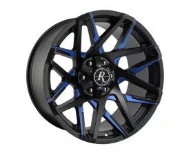 Remington Off-Road Canyon Wheel 20x9 6x135|139.7 0mm Satin Black Milled Face w/ Blue Clear