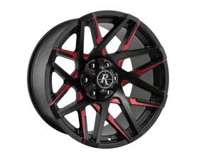 Remington Off-Road Canyon Wheel 20x9 6x135|139.7 0mm Satin Black Milled Face w/ Red Clear