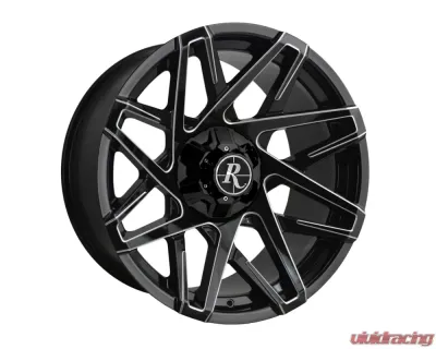 Remington Off-Road Canyon Wheel 20x9 6x120|139.7 15mm Gloss Black Milled Edges - CY20908815GB-M