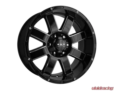 Remington Off-Road 8 Point Wheel 20x9 6x135|139.7 -12mm Gloss Black Milled Edges - EP209066-12GB-M
