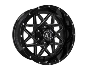 Remington Off-Road Gridlock Wheel 20x10 6x135|139.7 -25mm Gloss Black w/ Milling