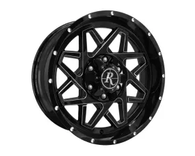 Remington Off-Road Gridlock Wheel 20x9 6x135|139.7 -10mm Gloss Black w/ Milling
