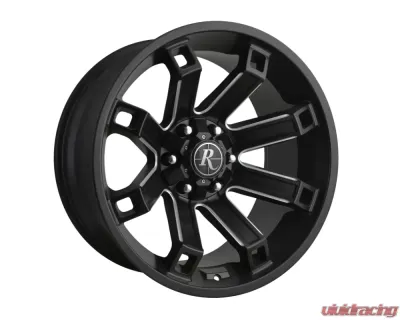 Remington Off-Road Hollow Point Wheel 20x10 6x135|139.7 -35mm Satin Black Milled Spokes - HP201066-35SB-M