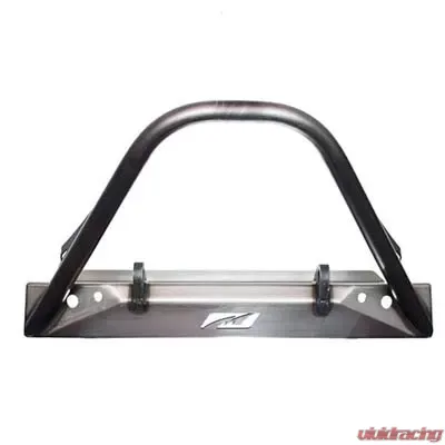 Motobilt Stubby Front Bumper w/ Stinger Bare Steel Jeep Wrangler YJ | TJ 1987-2006 - MB1000-S