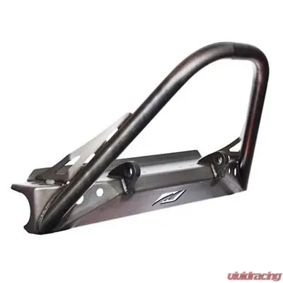 Motobilt Stubby Front Bumper w/ Stinger Bare Steel Jeep Wrangler YJ | TJ 1987-2006 - MB1000-S