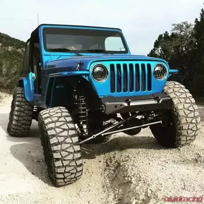 Motobilt Stubby Front Bumper Bare Steel Jeep Wrangler YJ | TJ 1987-2006 - MB1000