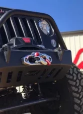 Motobilt Front Bumper w/ Stinger Crusher Series Bare Steel Jeep Wrangler JK 2007-2018                                     - MB1011-S - Image 12