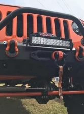 Motobilt Front Bumper w/ Stinger Crusher Series Bare Steel Jeep Wrangler JK 2007-2018                                     - MB1011-S - Image 5