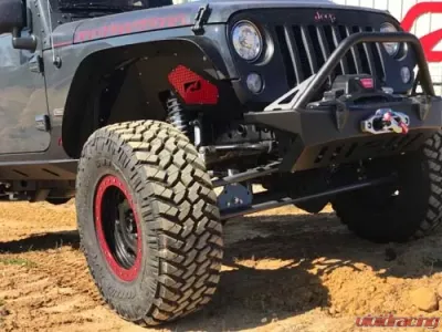 Motobilt Front Bumper w/ Stinger Crusher Series Bare Steel Jeep Wrangler JK 2007-2018 - MB1011-S