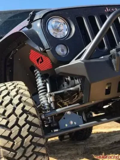 Motobilt Front Bumper w/ Stinger Crusher Series Bare Steel Jeep Wrangler JK 2007-2018 - MB1011-S
