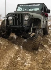 Motobilt Front Stubby Bumper w/ Stinger Bare Steel Jeep Wrangler CJ 1976-1986                                     - MB1015-S - Image 12
