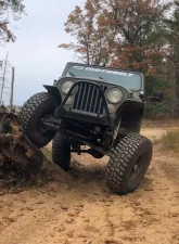 Motobilt Front Stubby Bumper w/ Stinger Bare Steel Jeep Wrangler CJ 1976-1986                                     - MB1015-S - Image 10