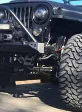 Motobilt Mid Width Front Bumper w/ Stinger Bare Steel Jeep Wrangler CJ 1976-1986                                     - MB1019-S - Image 11