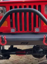 Motobilt Mid-Width Front Bumper w/ Stinger Bare Steel Jeep Wrangler YJ | TJ | LJ 1987-2006                                     - MB1021-S - Image 11