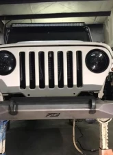Motobilt Mid-Width Front Bumper Bare Steel Jeep Wrangler YJ | TJ | LJ 1987-2006                                     - MB1021 - Image 7