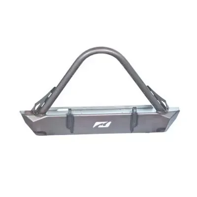 Motobilt Front Bumper w/ Stinger Hatchet Series Bare Steel Jeep Wrangler JK 2007-2018 - MB1048-S
