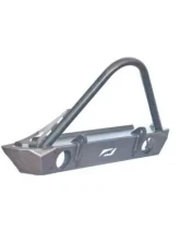 Motobilt Front Bumper w/ Stinger Fog Cutouts Hatchet Series Bare Steel Jeep Wrangler JK 2007-2018                                     - MB1048F-S - Image 2