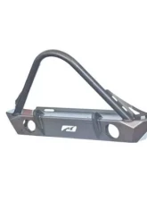 Motobilt Front Bumper w/ Stinger Fog Cutouts Hatchet Series Bare Steel Jeep Wrangler JK 2007-2018                                     - MB1048F-S - Image 3