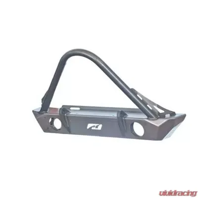 Motobilt Front Bumper w/ Stinger Fog Cutouts Hatchet Series Bare Steel Jeep Wrangler JK 2007-2018 - MB1048F-S