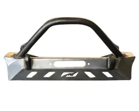 Motobilt Front Bumper w/ Bull Bar Bare Steel Jeep Wrangler YJ | TJ | LJ 1987-2006