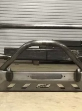 Motobilt Front Bumper w/ Grill Hoop and Bull Bar Bare Steel Jeep Wrangler YJ | TJ | LJ 1987-2006                                     - MB1069-L-B - Image 4