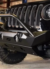 Motobilt Front Bumper w/ Stinger/Skid Plate The Hammer Series Jeep Wrangler JL | Gladiator 2018-2020                                     - MB1090F-S-1094 - Image 3