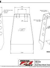 Motobilt Dual Rear Shock Towers                                     - MB1546 - Image 4