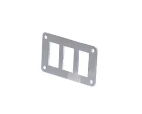 Motobilt 3 Hole Aluminum Switch Panel 4.5 x 2.5 Inch
