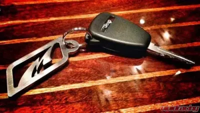 Motobilt Key Chain 2-7/8x 1" Tall Brushed Finish - MB0000